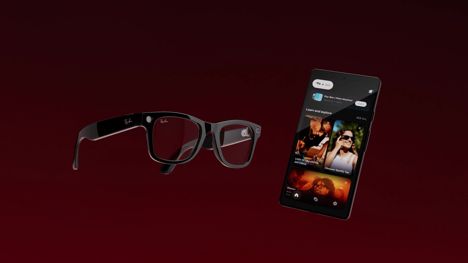 the glasses and the respective app